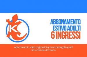 Abbonamento estivo adulti 6 ingressi